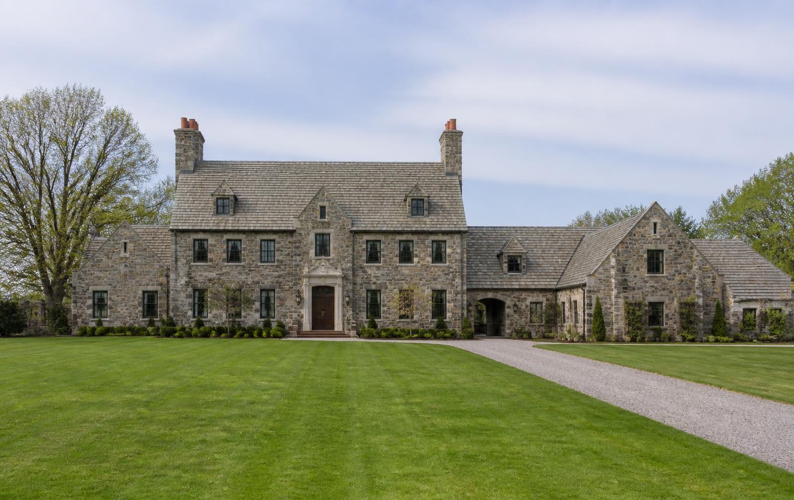 A stone estate and long drive in Foxcroft, Charlotte